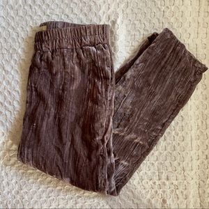 Anthro velvet pants